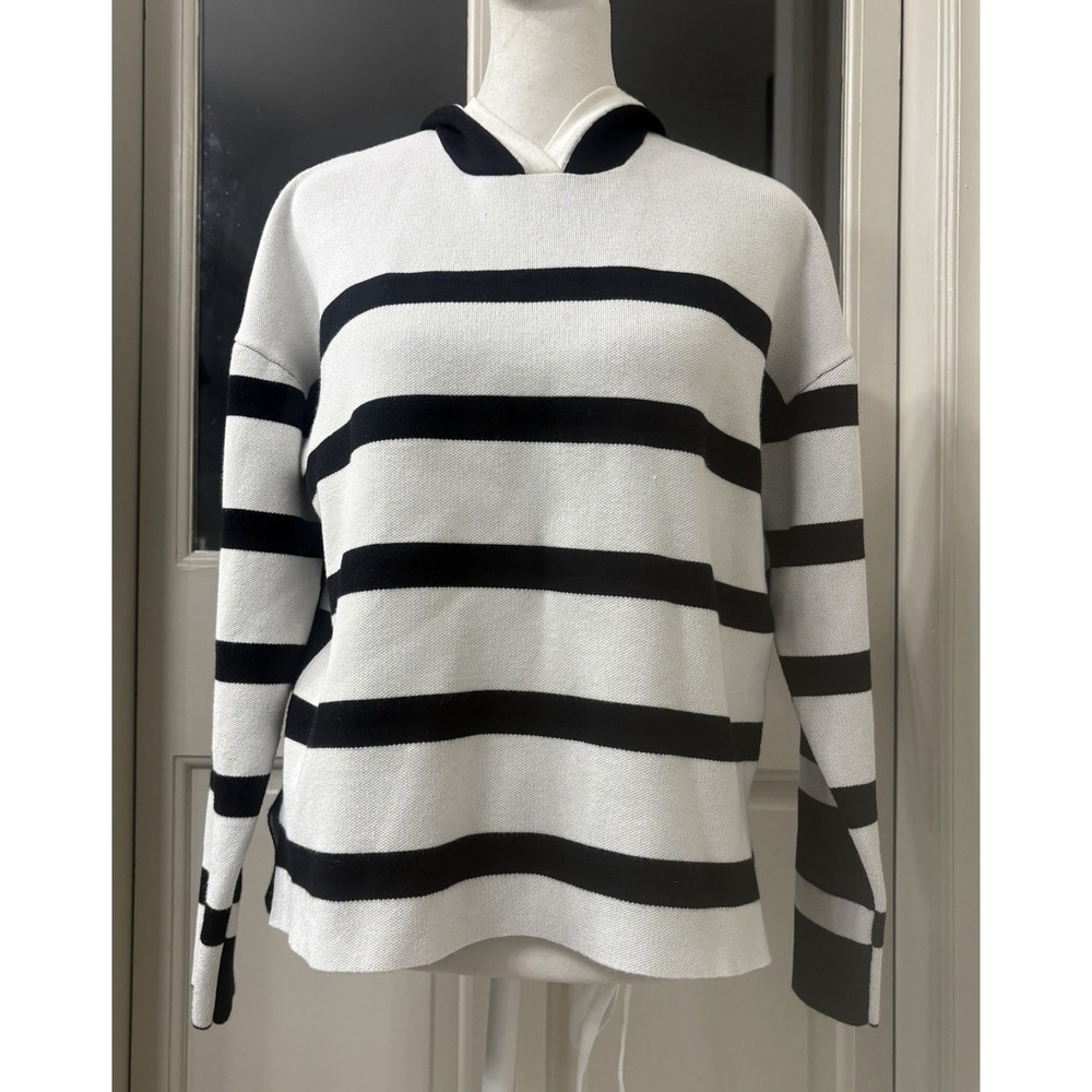 Cyrus Long Sleeve Hooded Sweater Striped Size X Small